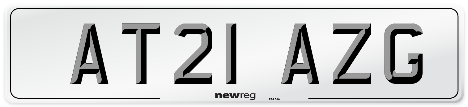 AT21 AZG Number Plate from New Reg